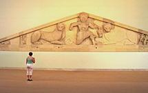 On this rests the frieze, one of the major areas of sculptural decoration.