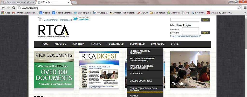Access via RTCA Website www.rtca.