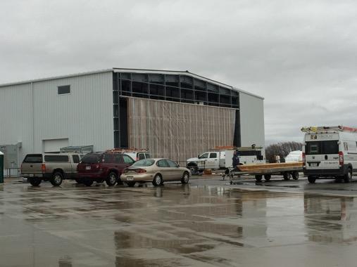 Don Nikolai Construction has been busy with the new hangar construction. The door for the building has been delayed and is expected to arrive sometime in December.
