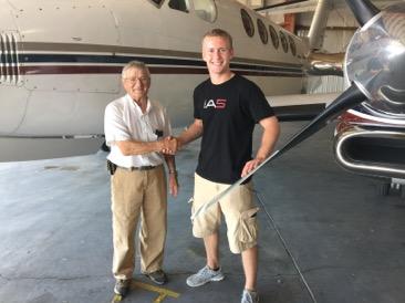 Crack filling service was at the airport this year to repair expansion joints on the runway. Congratulations to Jake Lenz on successfully completing his commercial pilot rating this month.