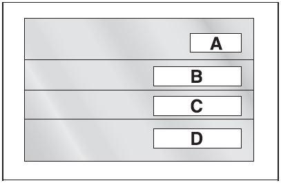 255 PLOČICA ZA IDENTIFIKACIJU LAKA KAROSERIJE Pločica je postavljena na vanjskoj strani (lijeva strana) stupa prtljažnika i sadrži slijedeće podatke, sl.