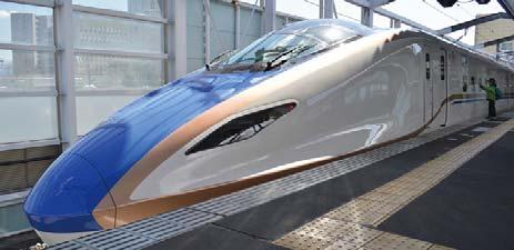 passengers can board the Hakutaka Bullet Train frequent departures throughout the day.