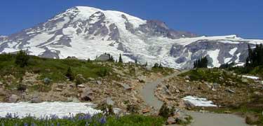 1. Glaciers in the Cascades Why is Seattle ice-free? (where is the ELA at Seattle?) Now we look at a gl