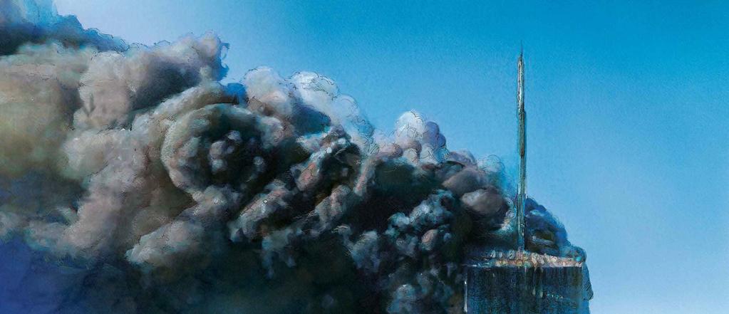 On September 11, 2001, clouds of smoke billowed into the clear blue sky.