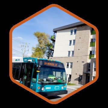 public transit ridership sufficiently to enable Gatineau to meet its sustainable mobility goals Saturation of