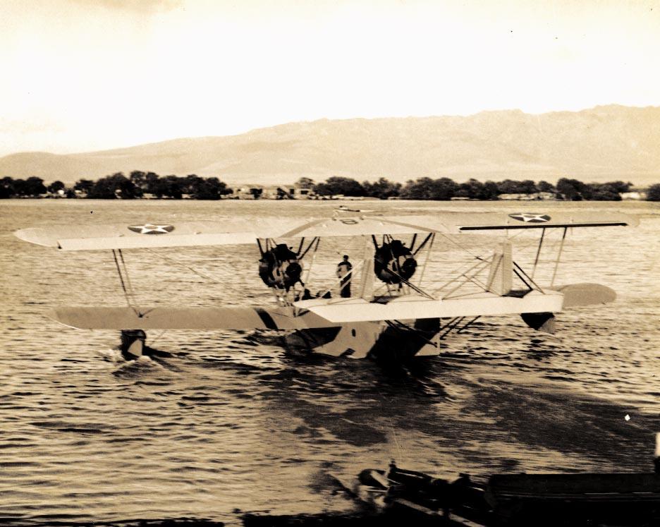 CHAPTER 4 447 A squadron PK-1 in the water at Pearl Harbor, 1932.