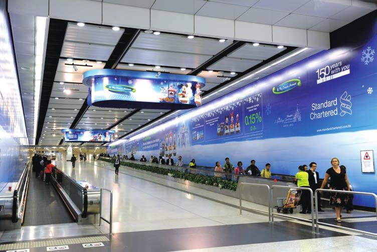 40 EXECUTIVE MANAGEMENT S REPORT Station Commercial and Rail Related Businesses Hong Kong Station interchange provides extensive advertising opportunities.