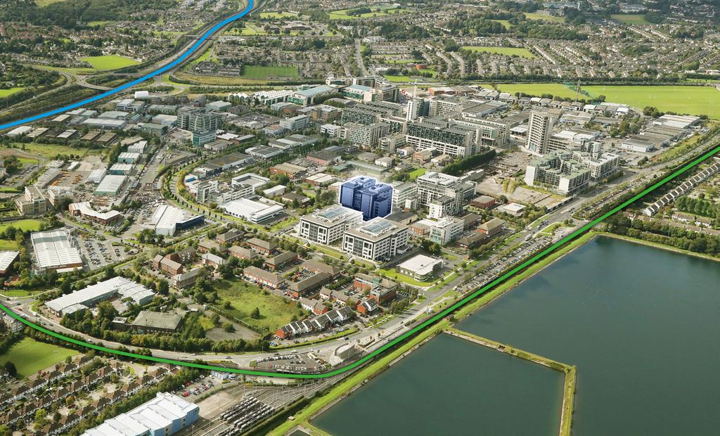 LOCATION Sandyford is one of the most successful suburban locations in Dublin due to the excellent transport network, readily available workforce and abundance of M50