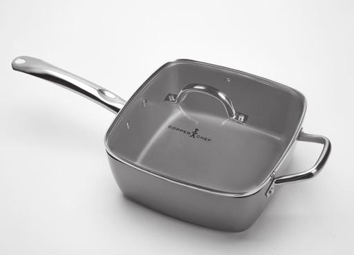 Congratulations! You are now the owner of the Copper Chef Square Pan.