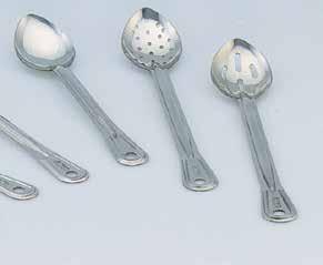 859030 Solid Spoon, 0" 85903 Solid Spoon, 2" 859029 Slotted Spoon, 2" 859025 Pastry Server, 2" 859028 Soup Ladle, oz, 9