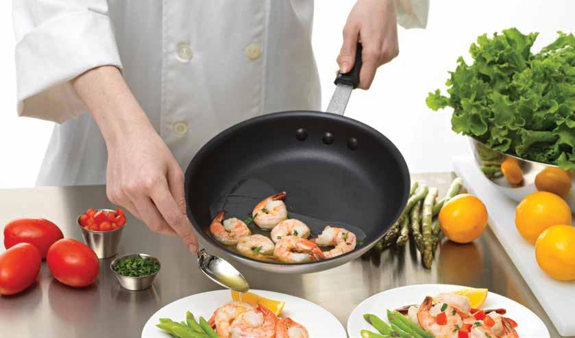 Professional Cookware Stainless Steel Fry Pans 8/8 stainless steel 3-ply S/S aluminum core base Induction ready