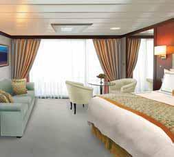 square feet Full-size window Comfortable seating area with sofa and breakfast table OCEAN VIEW STATEROOMS: D 165 square feet Classic porthole Comfortable seating area with sofa and breakfast table