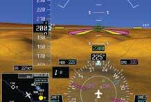 Multi-Function Flight Display (MFD) In the center of the panel, engine data, charts, traffic, weather, flight plans, menus and are displayed on the large format, high