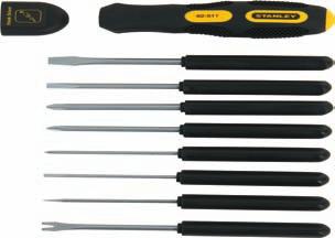 , 2 Pt., 3 Pt.) Torx (T15, T20) 9-WAY SCREWDRIVER Handle has textured rubber grip for comfort and to provide a slip resistant grip.