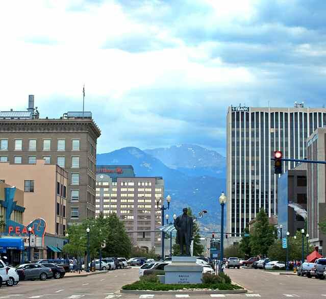 Colorado Springs is situated near the base of one of the most famous American mountains, Pikes Peak, at the eastern edge of the southern Rocky Mountains.