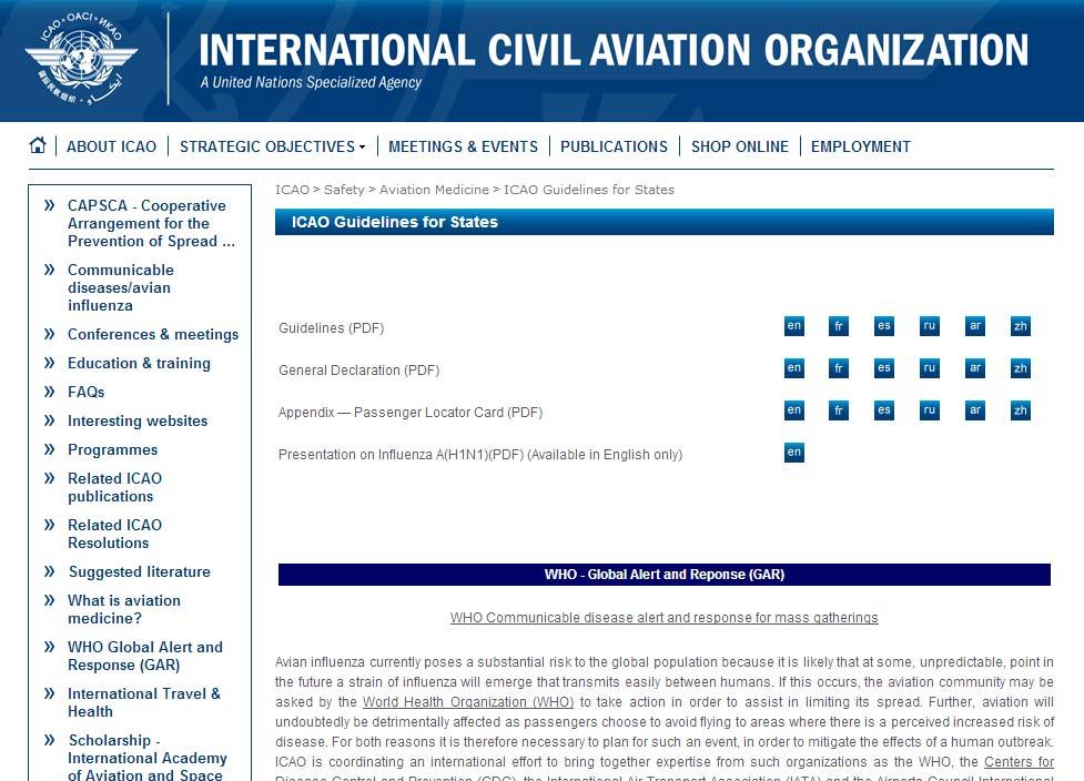 http://www.icao.int/safety/aviation-medicine/pages/guidelines.