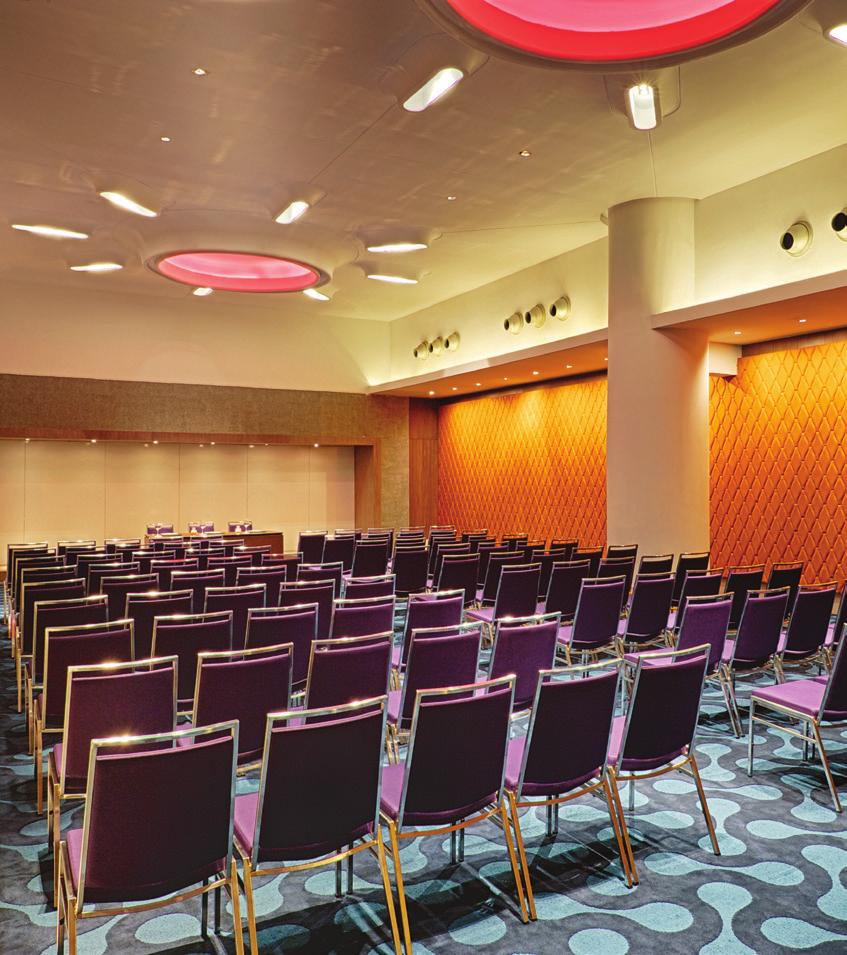Constellation: Can accommodate up to 1000 guests in a social gathering and up to 500 in theater style.