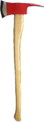 Pulaski Axe A Pulaski is a tool with a wooden or fiberglass handle and both an axe head and hoe at the end.