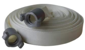 Fire Hose Fire hose is generally woven polyester with a rubber or plastic lining.