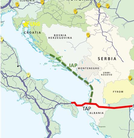 Connecting Croatian Gas Transmission System with project TAP New supply source for the region from the Southern Corridor Possibility of gas transit to the CE and CEE Provides access to future LNG