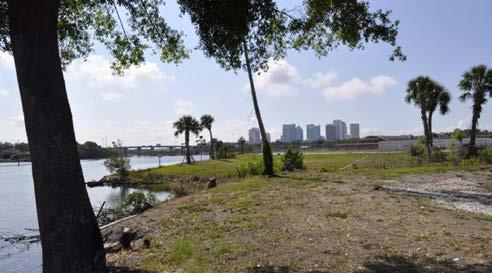 Waterfront Park Left Image: Current view of the
