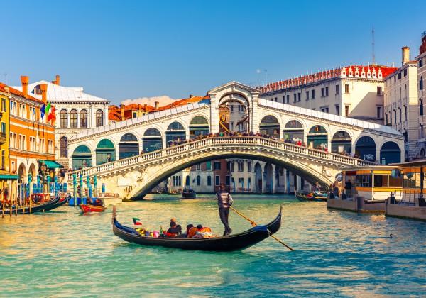 You'll be met at Venice Marco Polo airport for a scenic water taxi transfer to our hotel, giving you the opportunity to take in the picturesque Grand Canal and the buildings lining its banks.