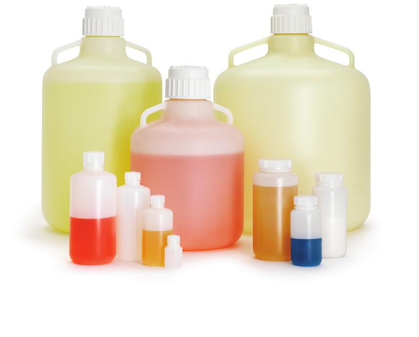 Low particulate containers Nalgene Certifi ed Platinum Clean HDPE Bottles and Carboys Thermo Scientifi c Nalgene Certifi ed Platinum Clean HDPE Bottles and Carboys provide ready-to-use sizes from 30