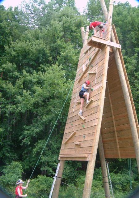 Experience the adventure of our Climbing wall & zip line As a permanent fixture