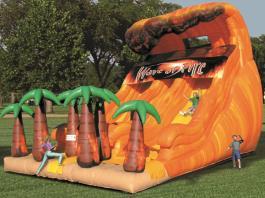 3 Lane Inflatable Slide Replica of the Old Steel