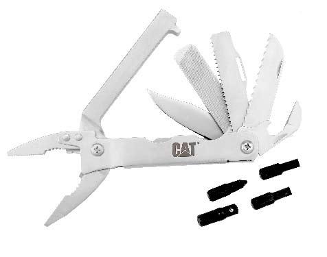 Clampack 7 x 10 17-FUNCTION MULTIMASTER Model: 11-C35652CP Features blunt nose pliers, grippers and cutters with saw, fine and coarse file, serrated rope