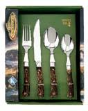 LodgeWare REALTREE 4-PC STEAK KNIFE SET Available in 3 Models Set includes 4 authentic SteakHouse Style Steak Knives