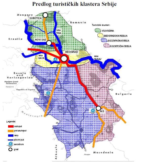 Pre-Feasibility Study DANTE_final Figure 2: Transport Connection Source: Horwath Consulting Zagreb Tourism strategy Serbia 2006 Road As mentioned above, the Braničevo-Podunavlje region is