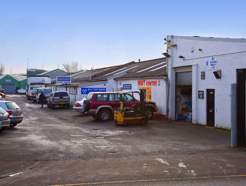 Investment Considerations West London multi-let industrial investment opportunity located in a prominent position close to Stockley Park. Freehold site extending to 1.85 acres (0.