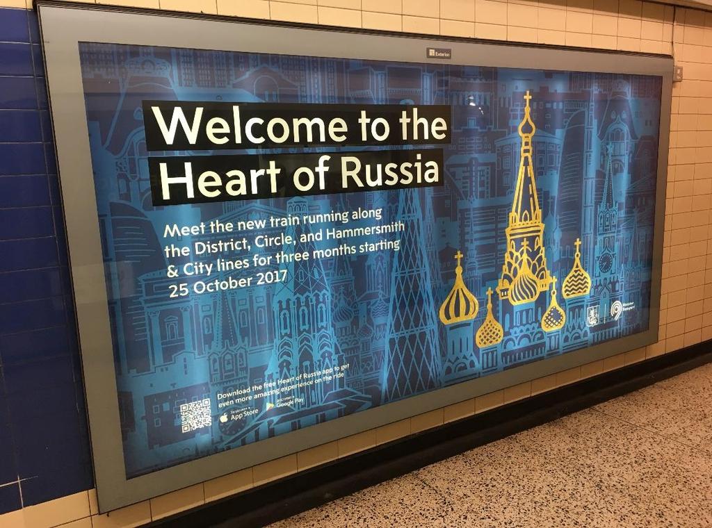 January 2017 109 RUSSIAN-THEMED ALL-OVER-AD TRAIN Launched on 25 October 2017, S7 21456-21455 has been vinyl-wrapped to showcase Russia s cultural achievements.