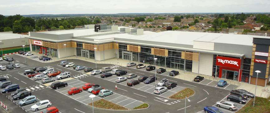 development anchored by 263,000 sq ft with approximately 1,000 car