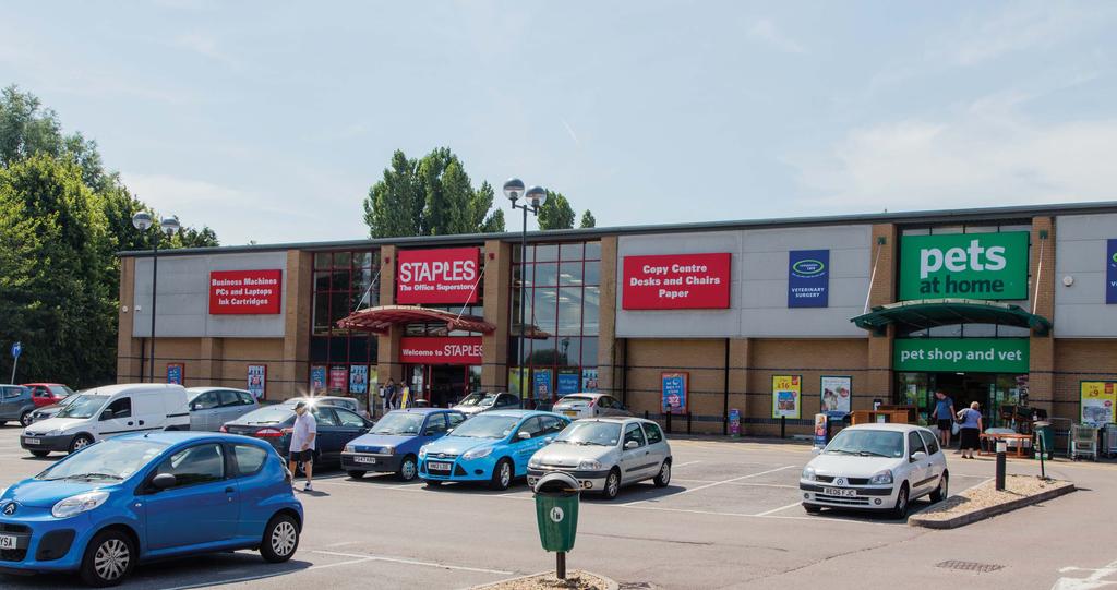BURRFIELDS RETAIL PARK, BURRFIELDS ROAD, PORTSMOUTH, PO 5HH The property is an attractive, modern scheme totalling 25,0 sq ft arranged as a single terrace of 2 units of 5,0 sq ft, and,00 sq ft, let