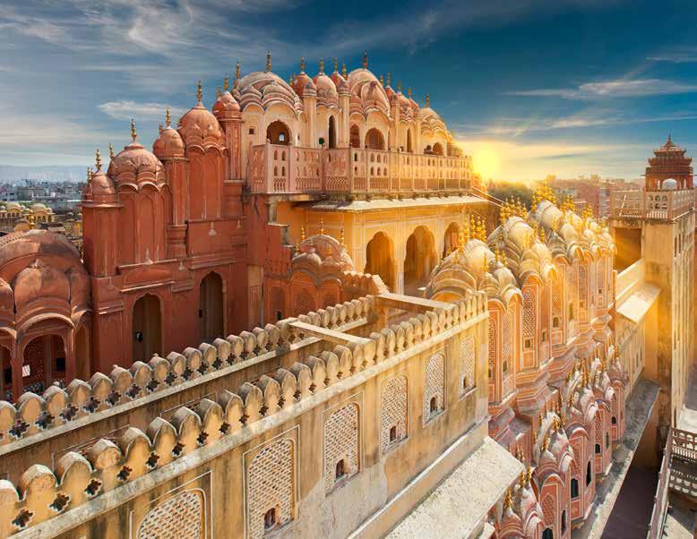 ASIA, INDIA & THE PACIFIC Enjoy a photo stop at Jaipur s famous Hawa Mahal DAY 7: Udaipur Fascinating Temple Complexes After breakfast, take a short drive outside of the city to Delwara and the