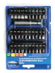 S2 SCREWDRIVING SETS 24 PIECE SCREWDRIVER BIT SET 24 Insert Bits: (1) #1 Phillips, (5) #2 Phillips, (1) #3 Phillips, 69024 2 (1) #1 Square, (3) #2 Square, (2) #3 Square, (1) #8-10 Slotted, and