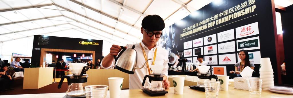 2015 China Brewers Cup China Brewers Cup has first launched at HOTELEX Shanghai, which has attracted huge amount of the candidates to join the competition.