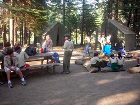 The troop may plan to camp under the stars, so boys should also bring a ground pad for that.