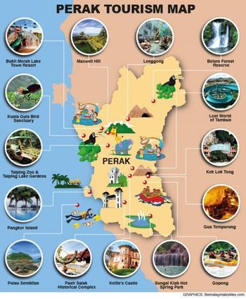 Perak has a western coastline facing the Straits of Melaka and not far off its coast are a number of islands.