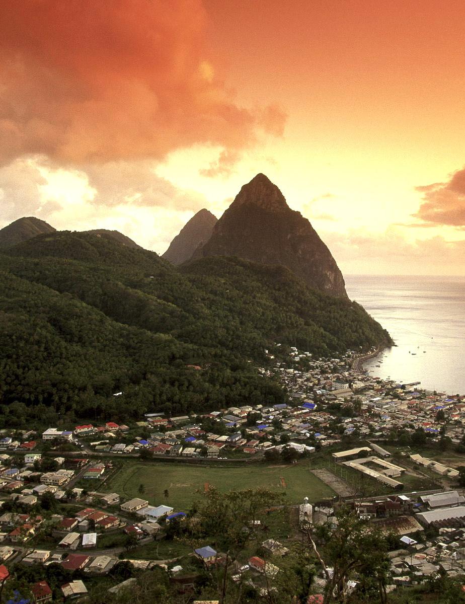 Sample Itinerary St. Lucia Tucked away midway down the Eastern Caribbean chain, you ll find St. Lucia a relatively unknown tropical gem that looks like it was plucked straight from the South Pacific.