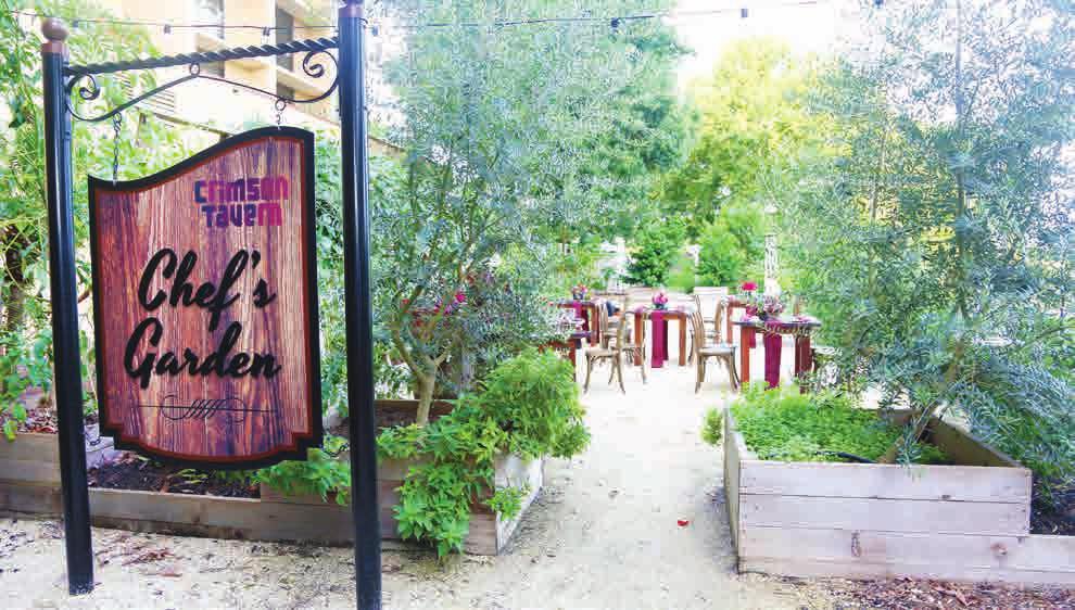 RESTAURANTS & LOUNGES Crimson Tavern offers locally sourced ingredients with a farm to table