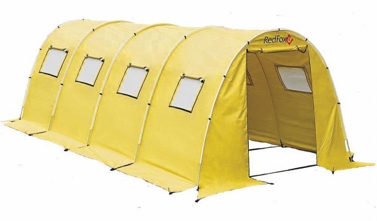 Tent Team Fox (Red Fox) Very capacious tent for the base camp. The model is perfectly suited for use as a portable office, dining room.