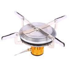 Gas-burner Backpackers Stove TKB-9209-1 This is an easy-to-handle, with convenient paws folding on one side.