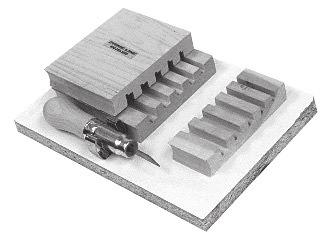 SCREENING TOOLS Shank WST905 7/32 V8-3030 11/64 WST900 This Screen Frame Notching Jig and Tool Assembly notches