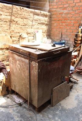 Gas oven in the