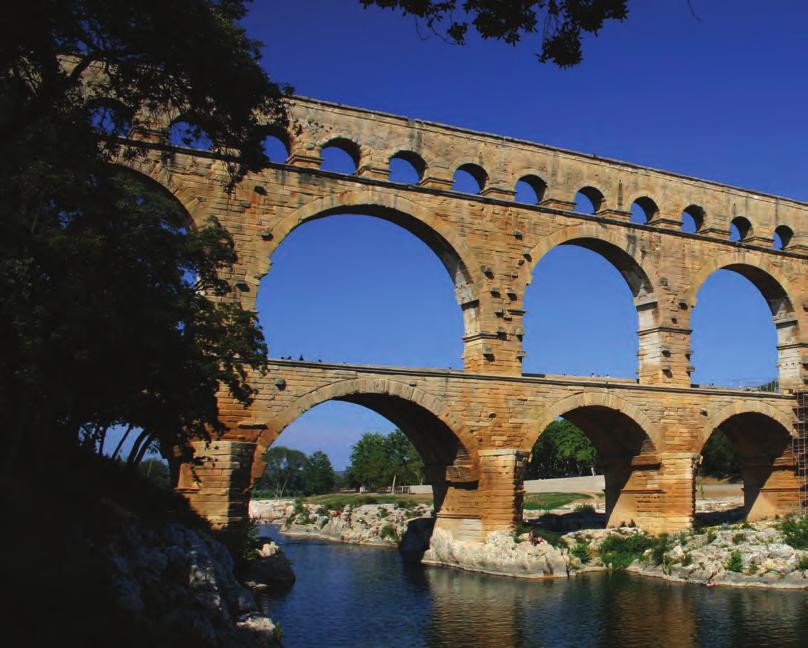 The Pont du Gard carried over 40,000,000 gallons of water a day to Nîmes. That was 2,000 years ago.