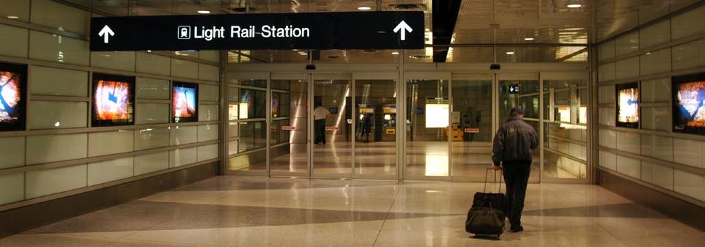 Figure 10-13: Multimodal access at MSP Signage to LRT station at Lindbergh Terminal Page 173 Strategy 20b.