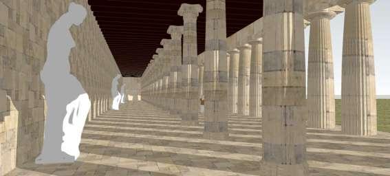 APOLLONIA - Studimi historik e arkitektonik i rilevimeve dhe tipollogjive ndërtimore Figure 33, Ndërtim hipotetik mbi formën që duhet të ketë